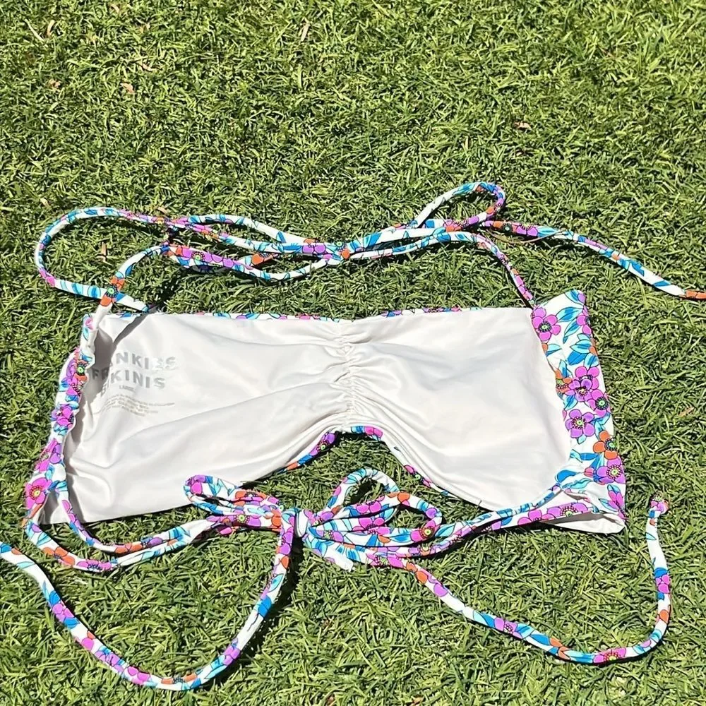 Frankie’s Bikini Foxy String Bandeau Bikini Top